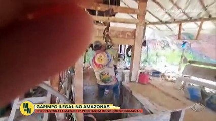 Polícia resgata mais de 70 pessoas em condições desumanas em garimpo ilegal no Amazonas