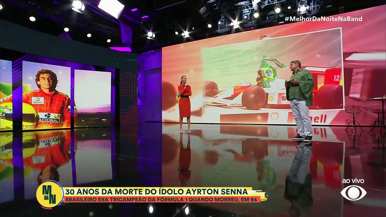 Glenda emociona ao relembrar importância de Ayrton Senna na história do Brasil