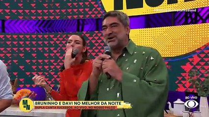 Bruninho e Davi agitam plateia do Melhor da Noite com "Peguei, Pegava e Pegaria"