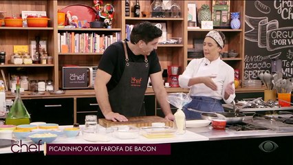 Picadinho com farofa de bacon | Band Receitas