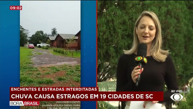 Chuva causa estragos em 19 cidades de Santa Catarina