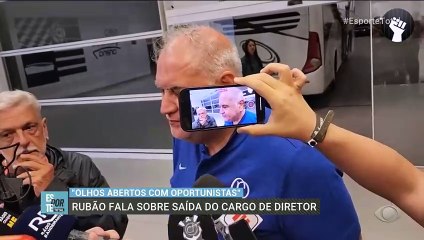 Crise política no Corinthians: Rubão se manifesta após sair