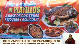 Ciudadanos de Caracas disfrutaron de diferentes recetas que promueven el consumo de atún
