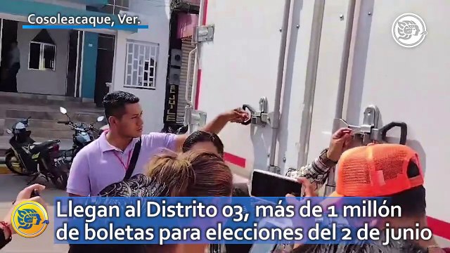 Llegan al Distrito 03, más de 1 millón de boletas para elecciones del 2 de junio