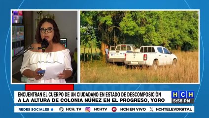 Un cuerpo en estado de putrefacción ha sido encontrado en el departamento de Yoro