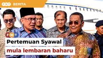 Semoga pertemuan Syawal mula lembaran baharu, kata Sanusi di hadapan Anwar