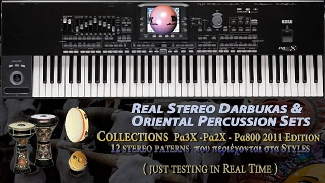 Korg Pa4X Pa3X Pa900 Greek Styles Stereo Darbukas