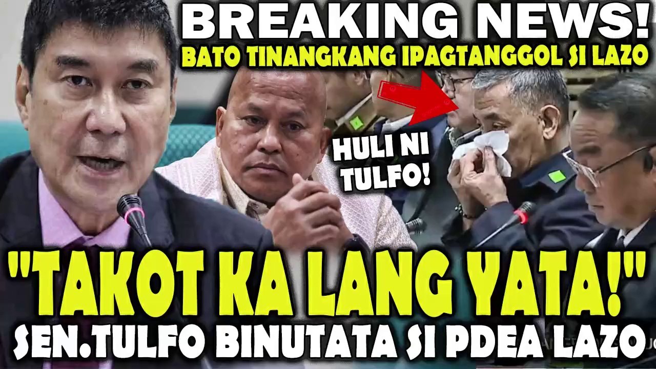 BINUTATA! Lazo hindi NAKALIGTAS kay Tulfo! "Natatakot ka lng yata! Bato hindi naka-imik