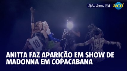 Anitta participa como jurada em show da Madonna no Rio de Janeiro