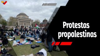 La Hojilla | Estudiantes universitarios de EE.UU. Protestan contra el genocidio del pueblo palestino