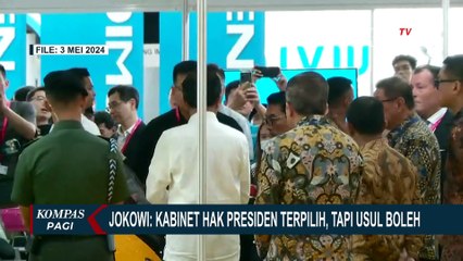 Jokowi: Penyusunan Kabinet Hak Presiden Terpilih, Tapi Usul Boleh
