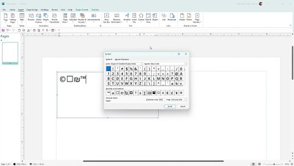 Microsoft Publisher Section 73 Finding and Inserting Symbols