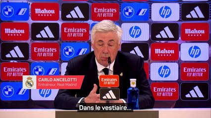 Ancelotti : "Nous aurons le temps de faire la fête plus tard"