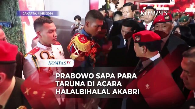 Saat Prabowo Sapa dan Beri Pesan ke Para Taruna di Acara Halalbihalal Akabri
