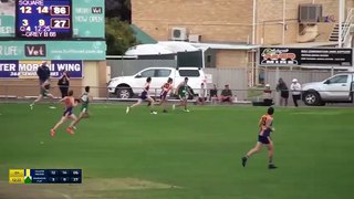 BFNL: Golden Square's Zac Tickell burns off his Kangaroo Flat opponent and goals