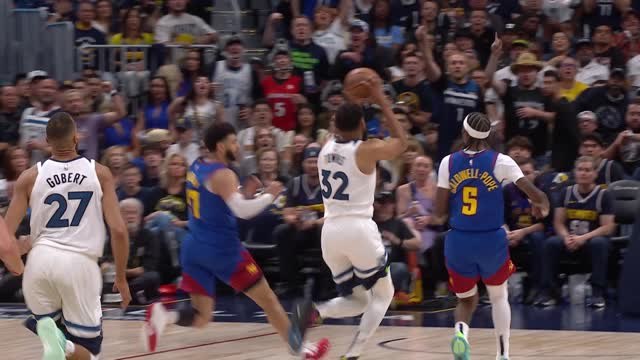 KAT soars for slam after Edwards' block