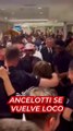 Ancelotti se vuelve loco en la celebración