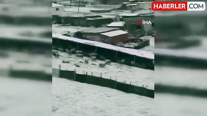Tokat'ta mayıs karı yaylayı beyaza bürüdü