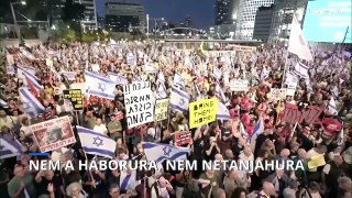 Tűzszünetet és Netanjahu lemondását követelték izraeli tüntetők