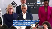 Troisième mandat historique de Sadiq Khan à Londres sur fond de déroute tory