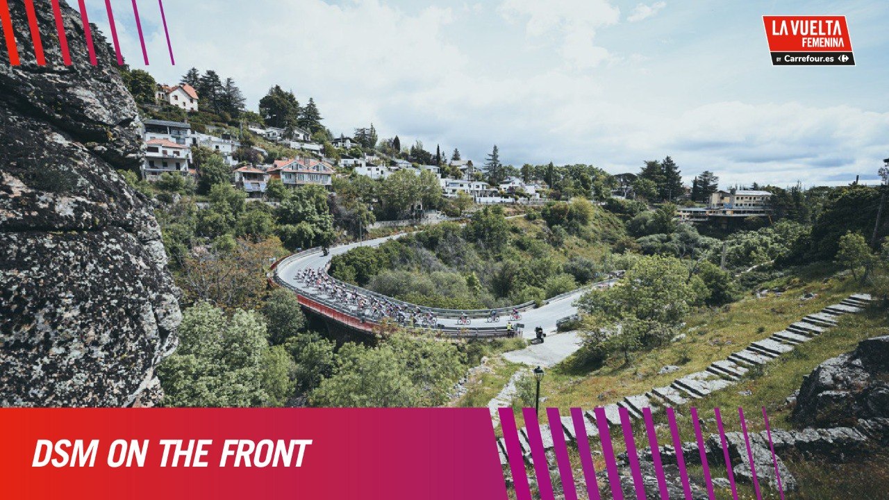 DSM on the front - Stage 8 - La Vuelta Femenina 24 by Carrefour.es