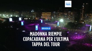 Madonna riempie la spiaggia di Copacabana: il concerto è record