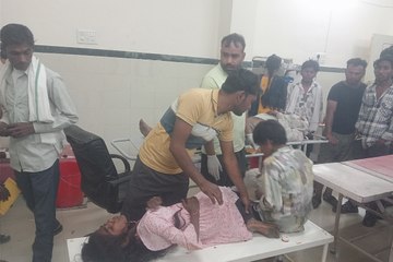 ट्रैक्टर-ट्रॉली को ट्रोले ने मारी टक्कर, भात भरकर आ रहे 12 लोग घायल