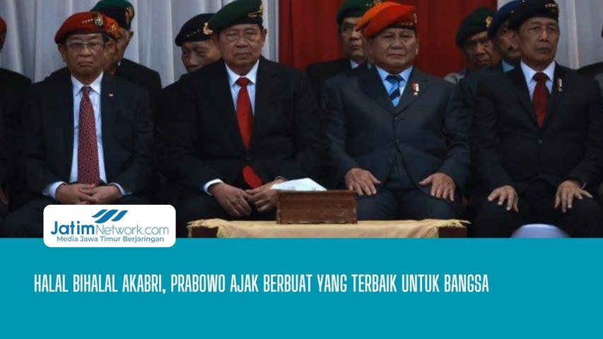 Halal Bihalal Akabri, Prabowo Ajak Berbuat Terbaik Untuk Bangsa