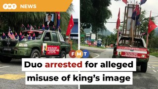 Cops detain duo over alleged misuse of the king’s image