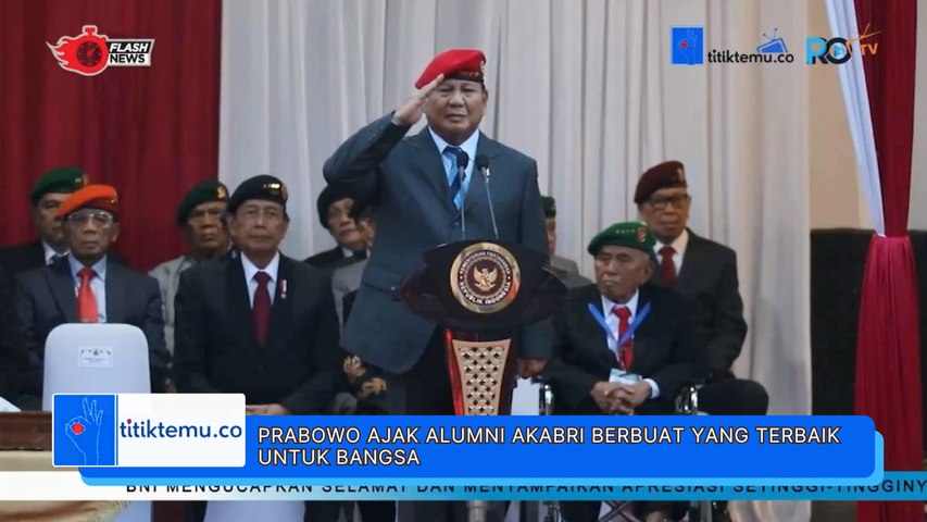 Halal Bihalal Akabri, Prabowo Ajak Alumni Berbuat yang Terbaik untuk Bangsa