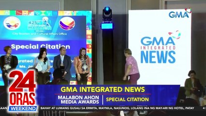 Ilang programa at personalidad ng Kapuso Network, binigyang pagkilala ng Malabon City LGU | 24 Oras Weekend