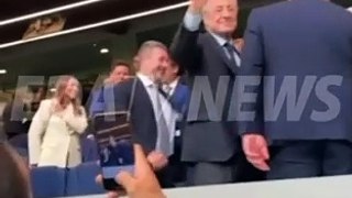 La bronca de Florentino a Margallo en el palco del Bernabéu