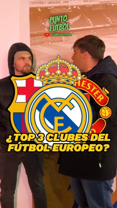 ¿Top 3 clubes EUROPEOS?