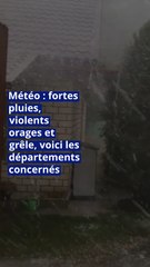 Video herunterladen: Météo : fortes pluies, violents orages et grêle, voici les départements concernés