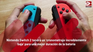 Nintendo Switch 2 tendrá un 'cronometraje increíblemente baja' para una mejor duración de la batería