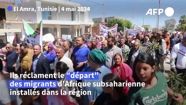 Tunisie: des centaines de manifestants réclament le départ de migrants