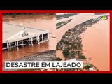 Chuvas no RS: loja da Havan fica debaixo d'água em Lajeado