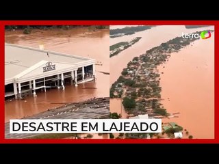 Chuvas no RS: loja da Havan fica debaixo d'água em Lajeado