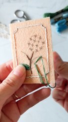 Marque-page en feutrine brodé, Tutoriel DIY