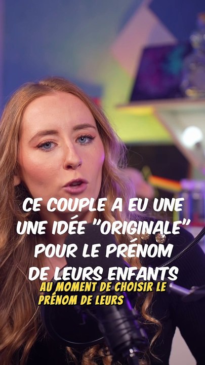 Ce couple a eu une idée "ORIGINALE" pour le PRÉNOM de leurs ENFANTS !