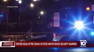 USA - Un véhicule arrivé à grande vitesse a brutalement heurté une des grilles autour de la Maison Blanche à Washington, provoquant la mort du conducteur
