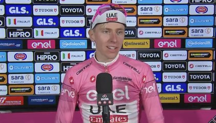 Cycling - Giro d'Italia 2024 - Tadej Pogacar : "One of my dreams was to win on all three Grands Tours, I'm really happy"