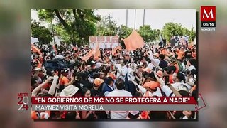 Máynez asegura que en gobiernos de MC no se solapará a nadie