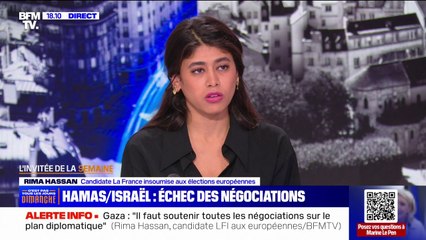Rima Hassan (LFI): "C'est extrêmement important de continuer à soutenir, sur le plan diplomatique, toutes les initiatives qui permettent de faire cesser cette guerre"