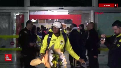 Fenerbahçe'ye Konya'da coşkulu karşılama