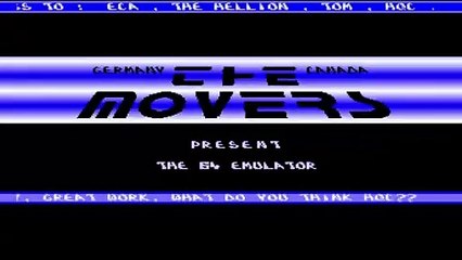Amiga Cracktro - C64 Emulator by The Movers