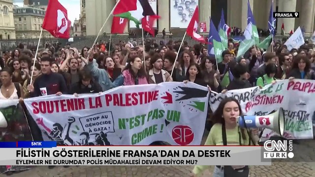 ABD'de ve Fransa'daki Gazze eylemleri, İsrail-Hamas savaşında son durum ve Türkiye'nin Filistin için adalet adımı 5N1K'da konuşuldu