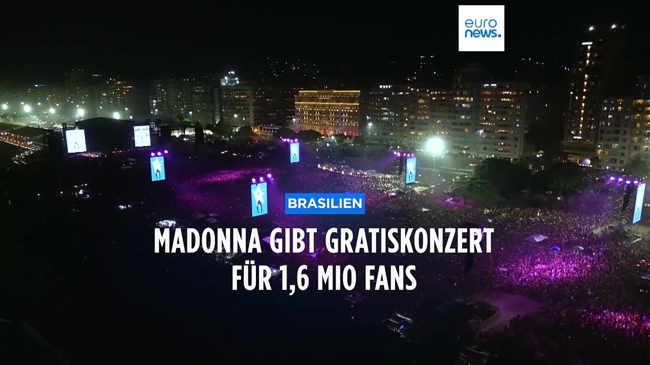 Madonna gibt Mega-Konzert  - gratis am Strand der Copacabana