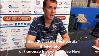 Cardani (Pielle) dopo la vittoria contro Imola