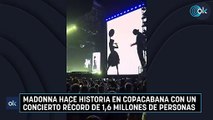 Madonna hace historia en Copacabana con un concierto récord de 1,6 millones de personas